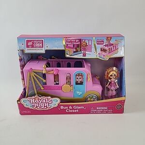 Royale High Bus & Glam Closet Playset *NO CODE* ~ New Open Box
